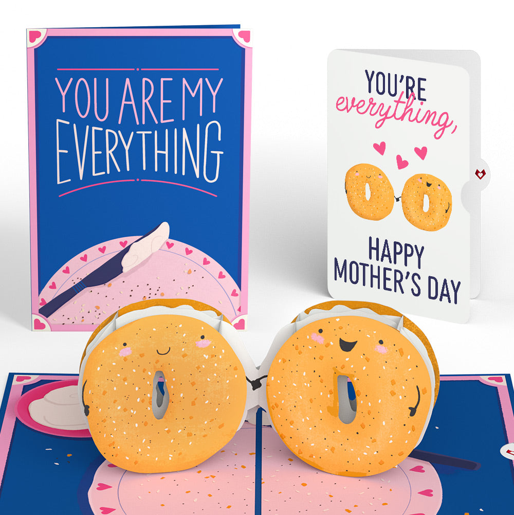 You Are My Everything Bagel Mother’s Day Pop-Up Card and You're Everything Sentiment Set