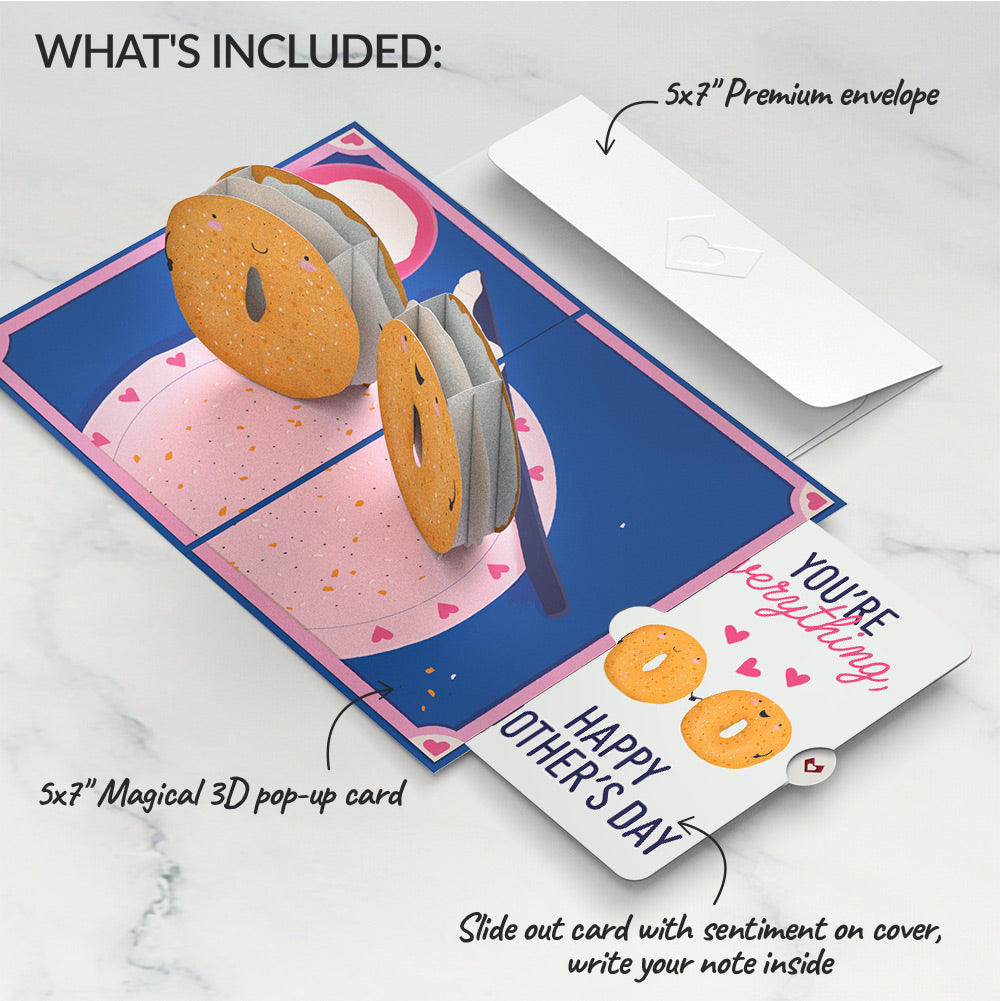 You Are My Everything Bagel Mother’s Day Pop-Up Card and You're Everything Sentiment Set