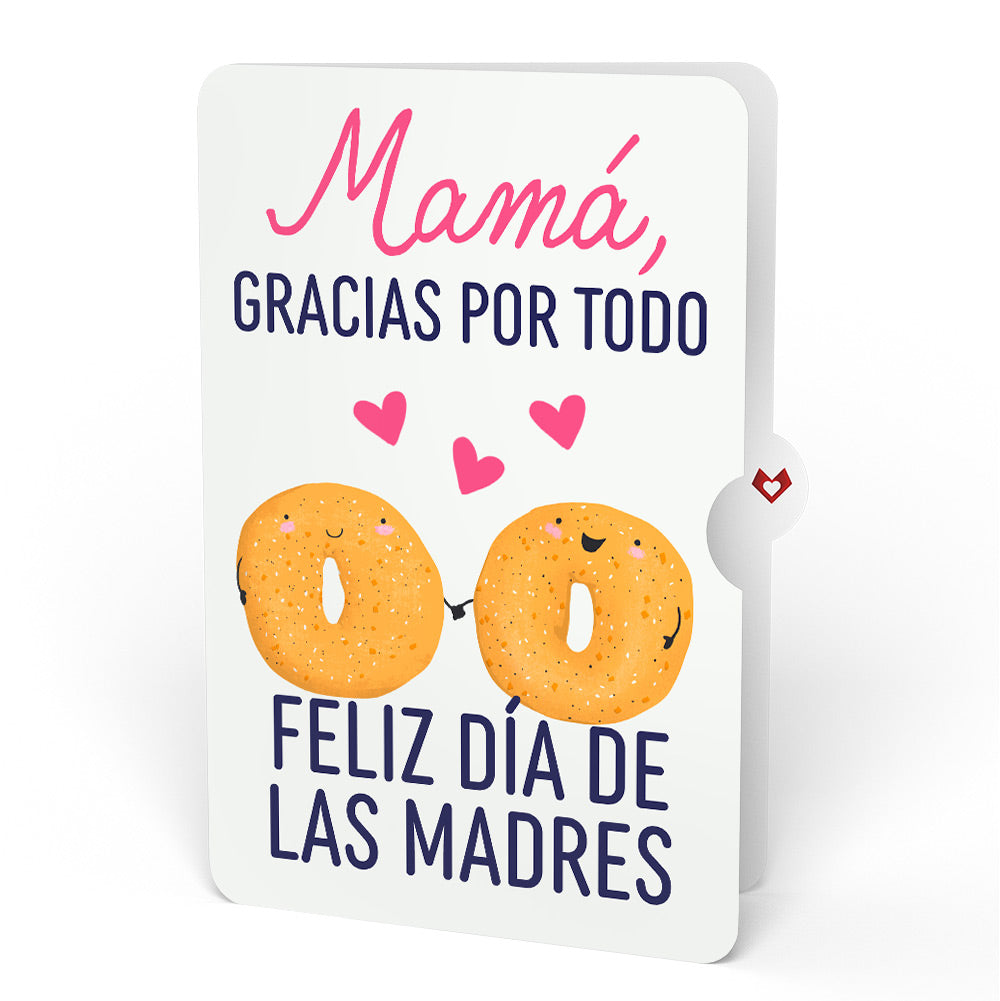 You Are My Everything Bagel Mother’s Day Pop-Up Card and Gracias Por Todo Sentiment Set for Mom