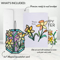 Happy Easter Daffodil Easter Suncatcher Card and Sentiment Set