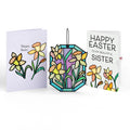 Happy Easter Daffodil Easter Suncatcher Card and Sentiment Set for Sister