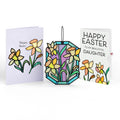 Happy Easter Daffodil Easter Suncatcher Card and Sentiment Set for Daughter