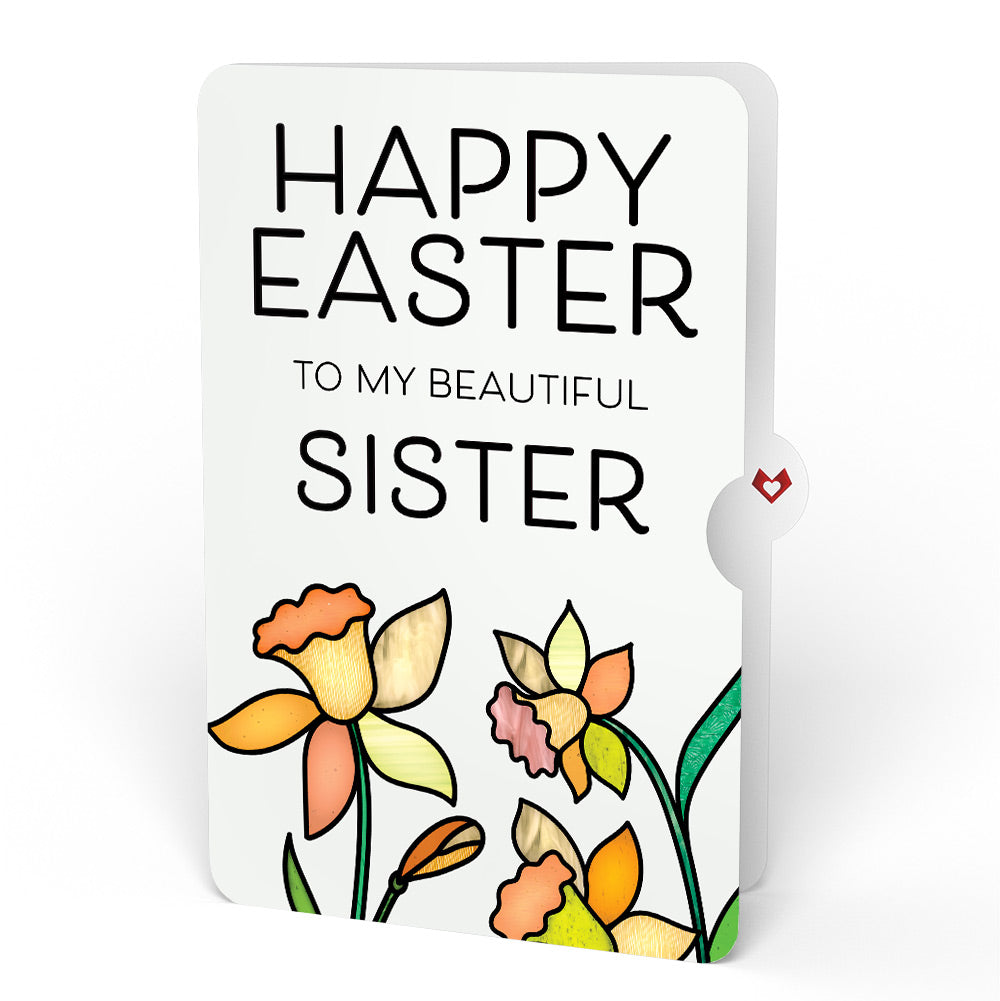 Springtime Bunny Easter Suncatcher Card and Sentiment Set for Sister