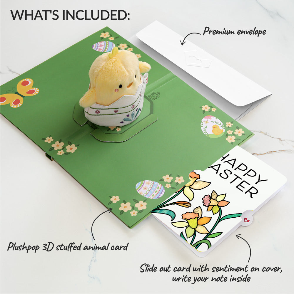 Spring Chick Easter Plushpop Card and Sentiment Set