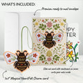 Botanical Bee Easter Heartfelt Charm Card™ and Sentiment Set