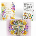 The Lord Bless You Floral Cross Easter Pop-Up Card and Sentiment Set for Daughter