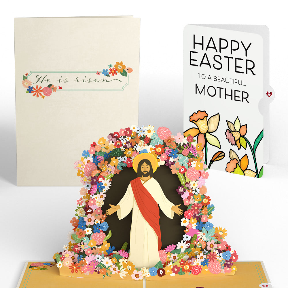 Resurrection of Jesus Easter Pop-Up Card and Sentiment Set for Mom