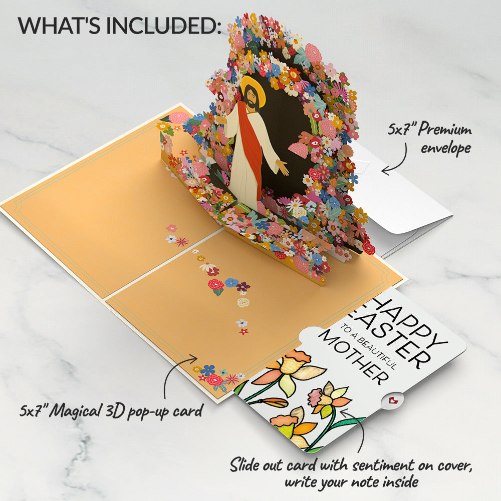 Resurrection of Jesus Easter Pop-Up Card and Sentiment Set for Mom