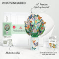 Butterfly Garden Easter Light-Up Bouquet and Sentiment Set for Mom