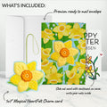 Sunny Daffodil Easter Heartfelt Charm Card™ and Garden Blooms He Is Risen Sentiment Set