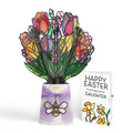 Vibrant Tulip Easter Suncatcher Bouquet and Sentiment Set for Daughter