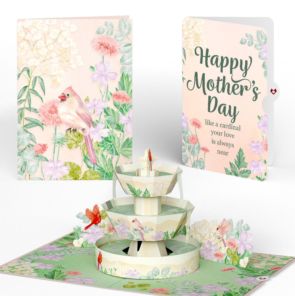 Cardinals in the Garden Mother’s Day Pop-Up Card and Sentiment Set