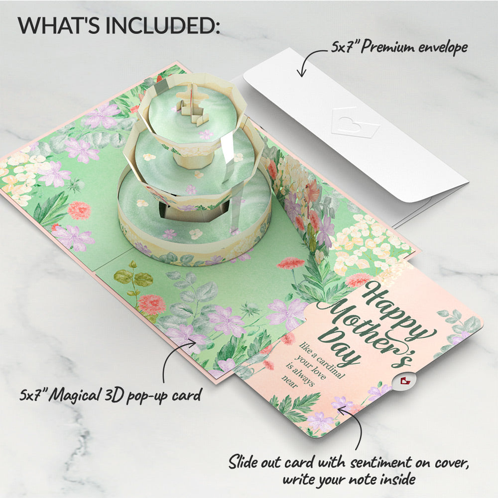Cardinals in the Garden Mother’s Day Pop-Up Card and Sentiment Set