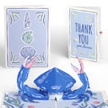 Blue Crab Thank You Pop-Up Card and Sentiment Set