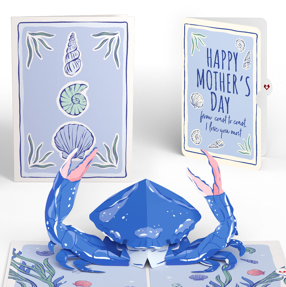 Blue Crab Mother’s Day Pop-Up Card and Sentiment Set