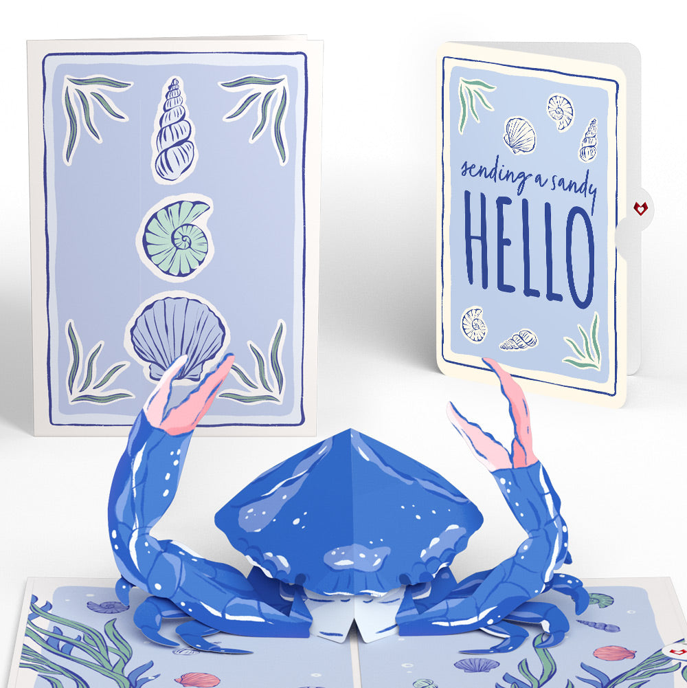 Blue Crab Thinking of You Pop-Up Card and Sentiment Set