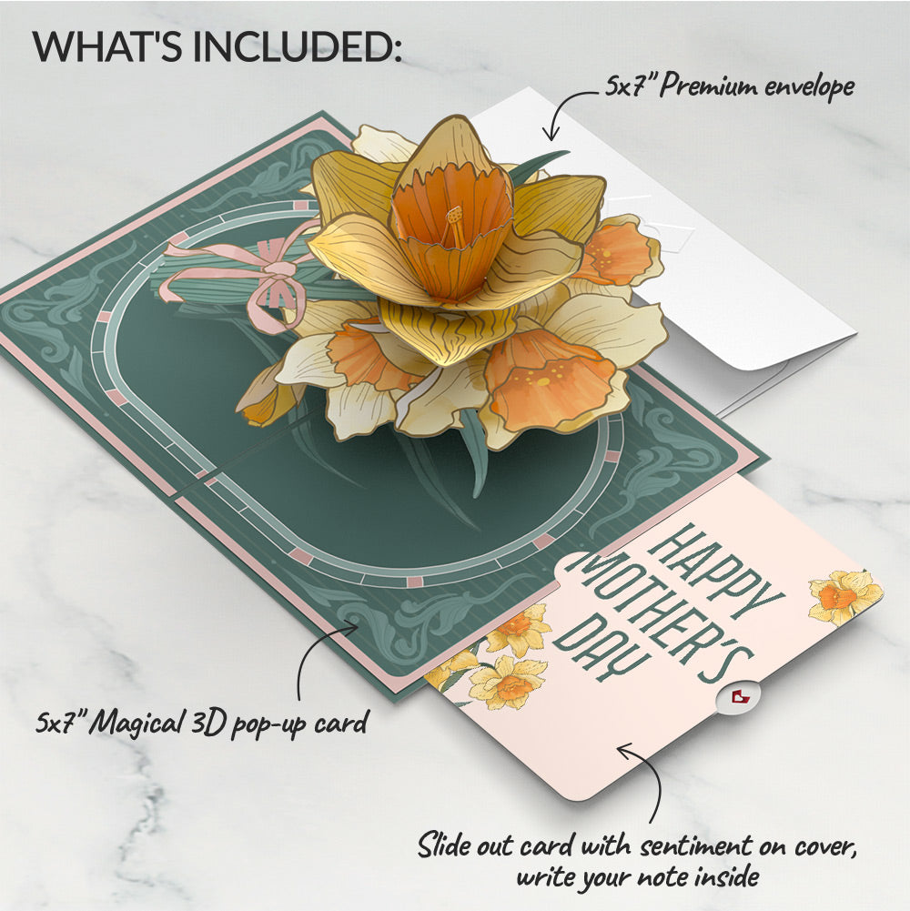 Daffodils in Bloom Mother’s Day Pop-Up Card and Sentiment Set