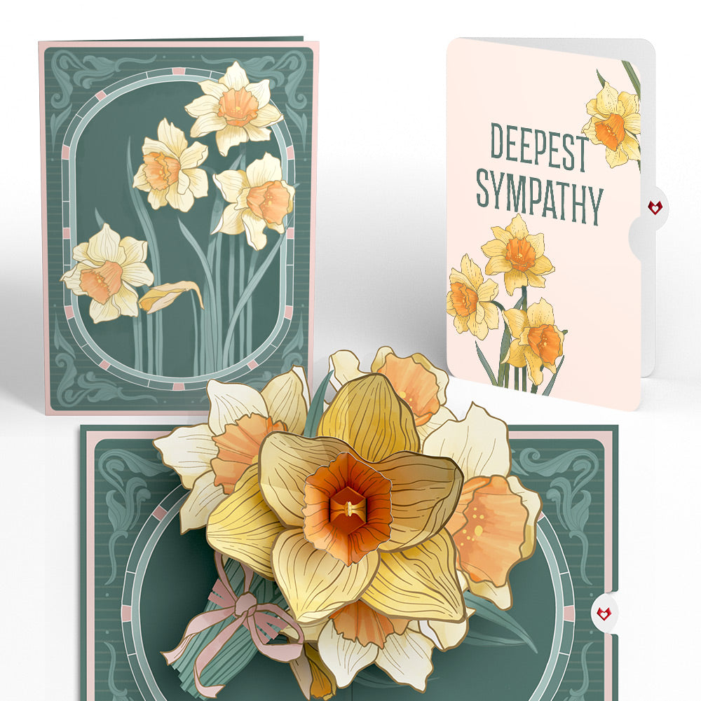 Daffodils in Bloom Sympathy Pop-Up Card and Sentiment Set