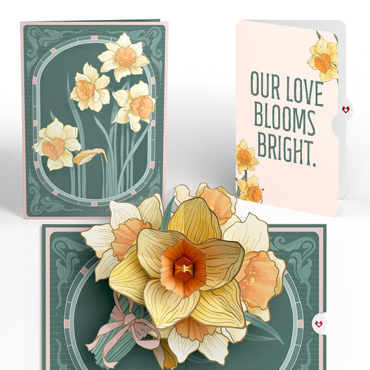 Daffodils in Bloom Love Pop-Up Card and Sentiment Set