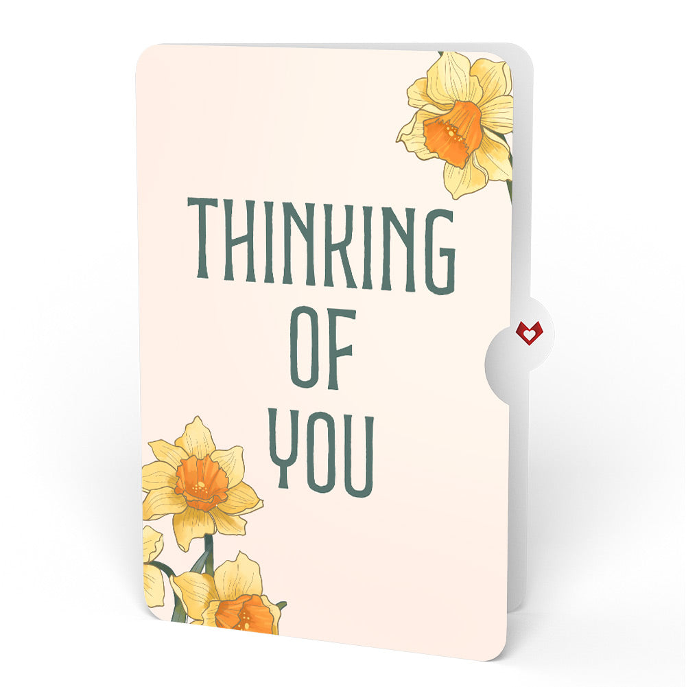 Daffodils in Bloom Thinking of You Pop-Up Card and Sentiment Set