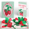 Sweet Strawberry Patch Thank You Pop-Up Card and Sentiment Set