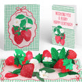 Sweet Strawberry Patch Birthday Pop-Up Card and Sentiment Set