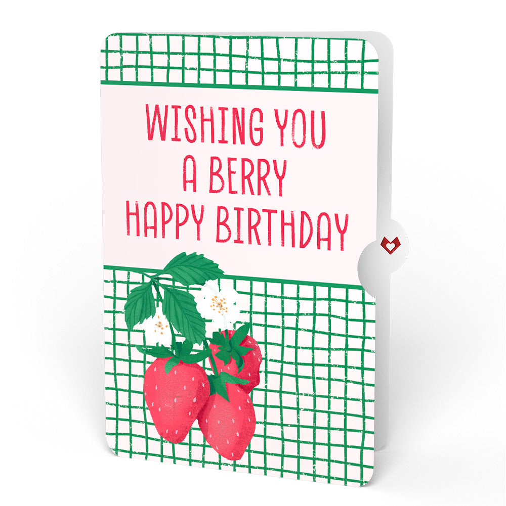 Sweet Strawberry Patch Birthday Pop-Up Card and Sentiment Set