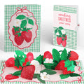 Sweet Strawberry Patch Thinking of You Pop-Up Card and Sentiment Set