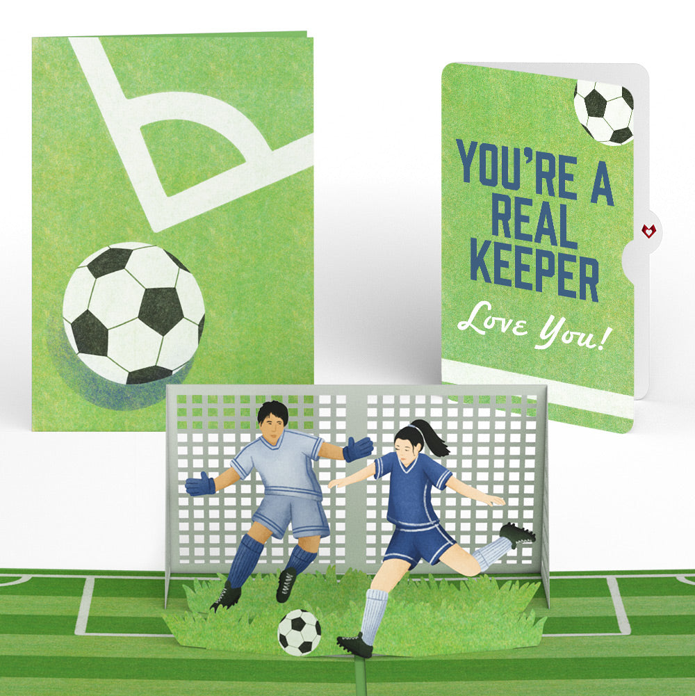 On the Field Soccer Love Pop-Up Card and Sentiment Set