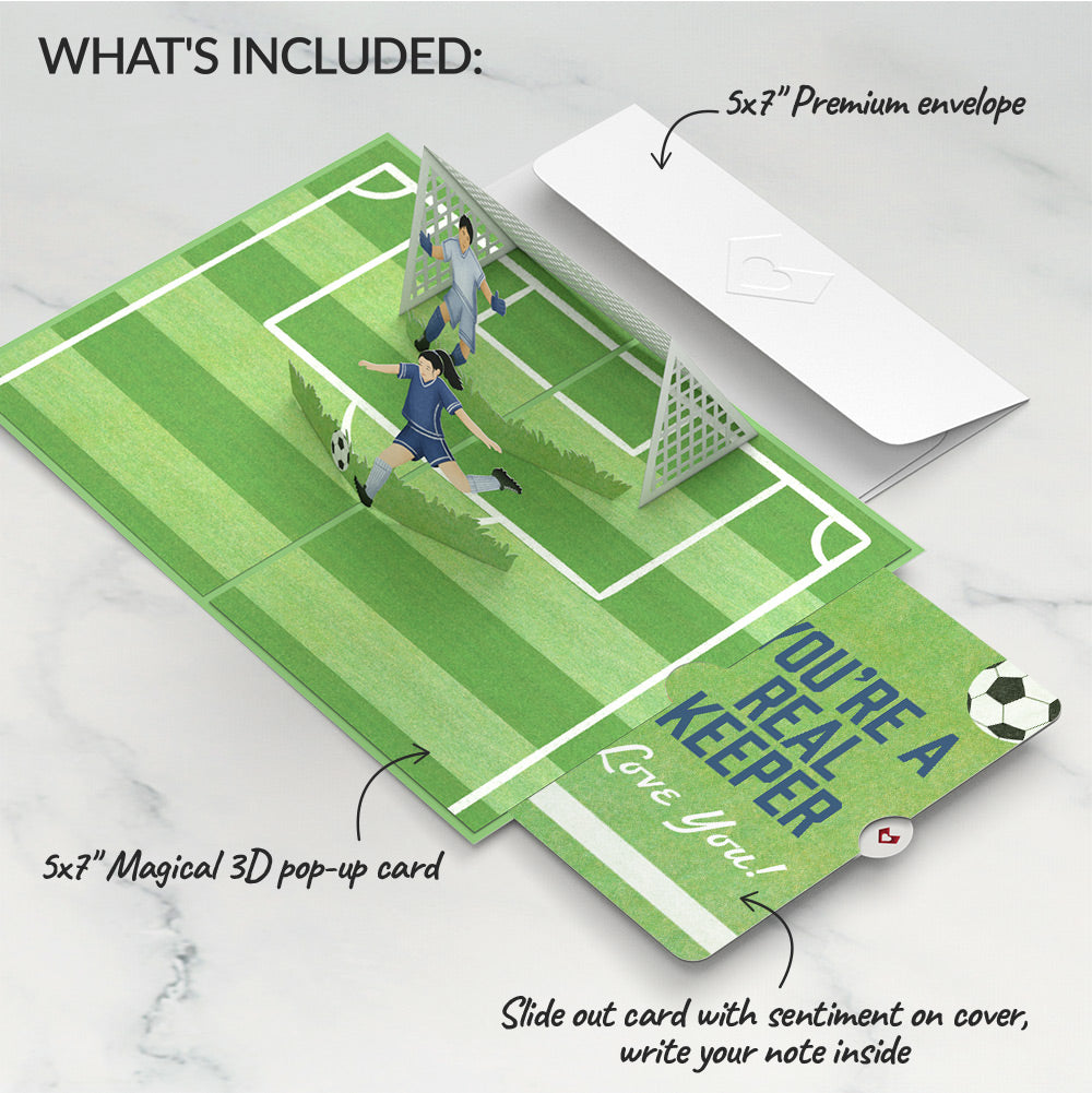On the Field Soccer Love Pop-Up Card and Sentiment Set