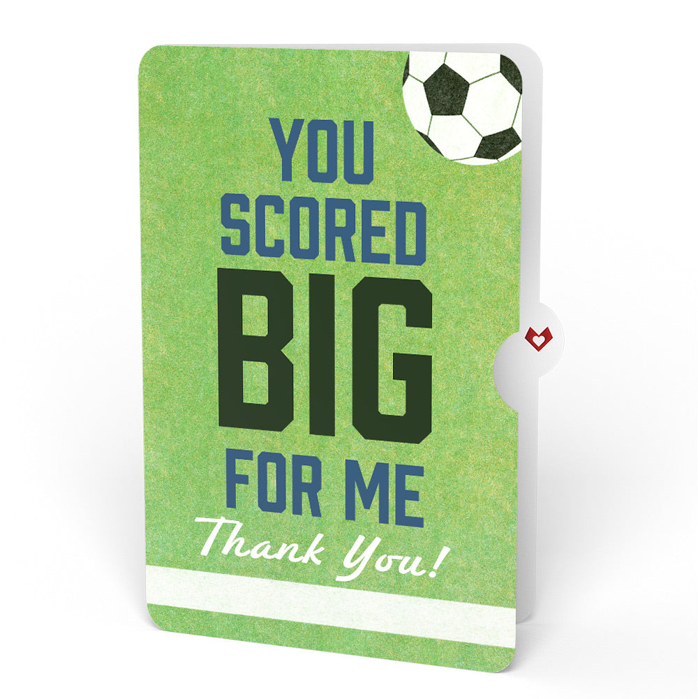On the Field Soccer Thank You Pop-Up Card and Sentiment Set