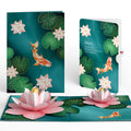Koi Fish and Lotus Pond Birthday Pop-Up Card and Sentiment Set for Mom