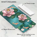 Koi Fish and Lotus Pond Birthday Pop-Up Card and Sentiment Set for Granddaughter