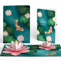 Koi Fish and Lotus Pond 60th Birthday Pop-Up Card and Sentiment Set