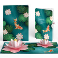 Koi Fish and Lotus Pond Birthday Pop-Up Card and Sentiment Set for Daughter