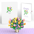 Tulips Birthday Pop-Up Card and Spring Tulips Sentiment Set for Daughter