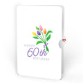 Tulips 60th Birthday Pop-Up Card and Spring Tulips Sentiment Set