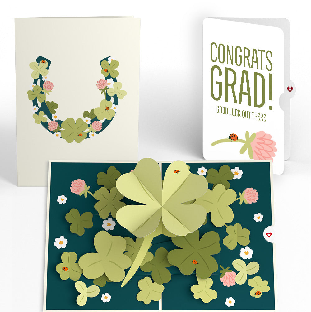Shamrock Fields Graduation Pop-Up Card and Sentiment Set