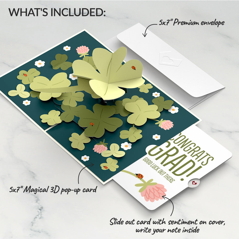 Shamrock Fields Graduation Pop-Up Card and Sentiment Set
