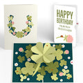 Shamrock Fields Birthday Pop-Up Card and Good Luck Bloom Sentiment Set