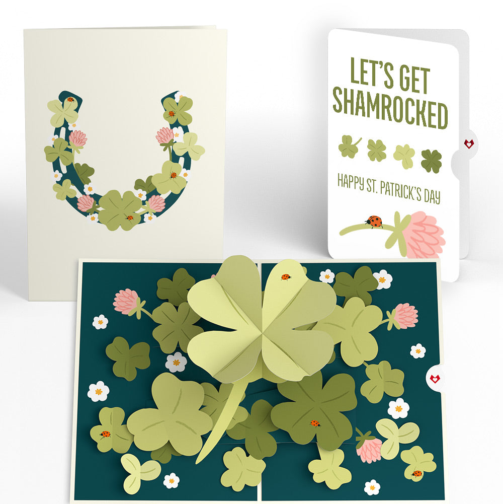Shamrock Fields St. Patrick’s Day Pop-Up Card and Good Luck Bloom Shamrocked Sentiment Set
