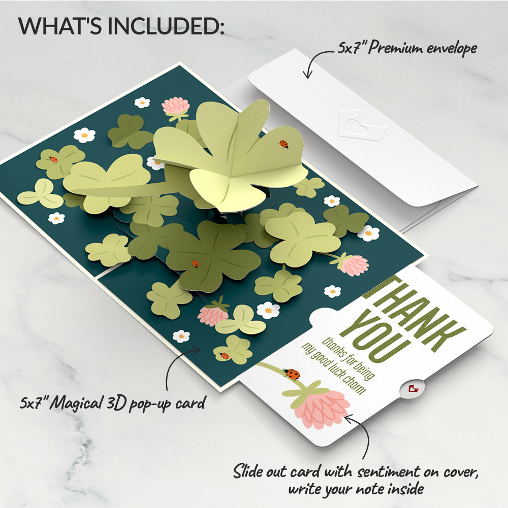 Shamrock Fields Thank You Pop-Up Card and Sentiment Set