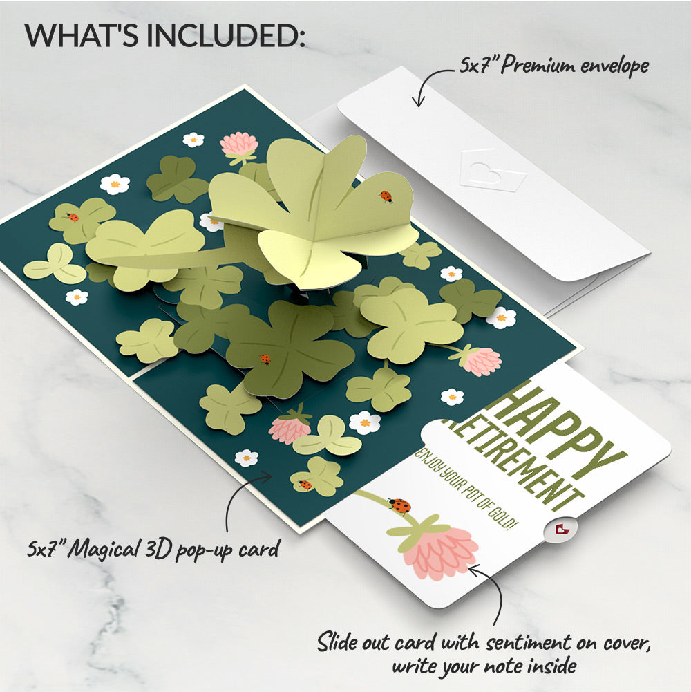 Shamrock Fields Retirement Pop-Up Card and Sentiment Set