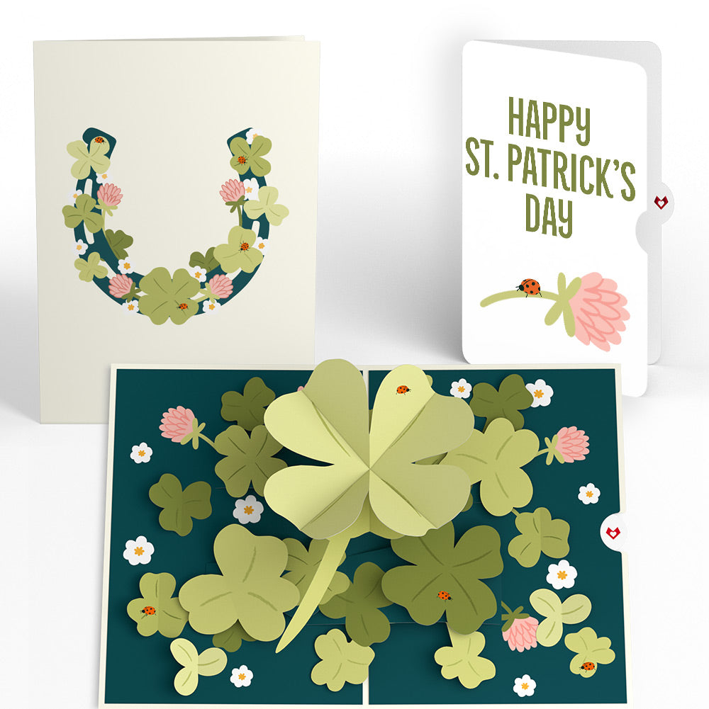 Shamrock Fields St. Patrick’s Day Pop-Up Card and Good Luck Bloom Sentiment Set