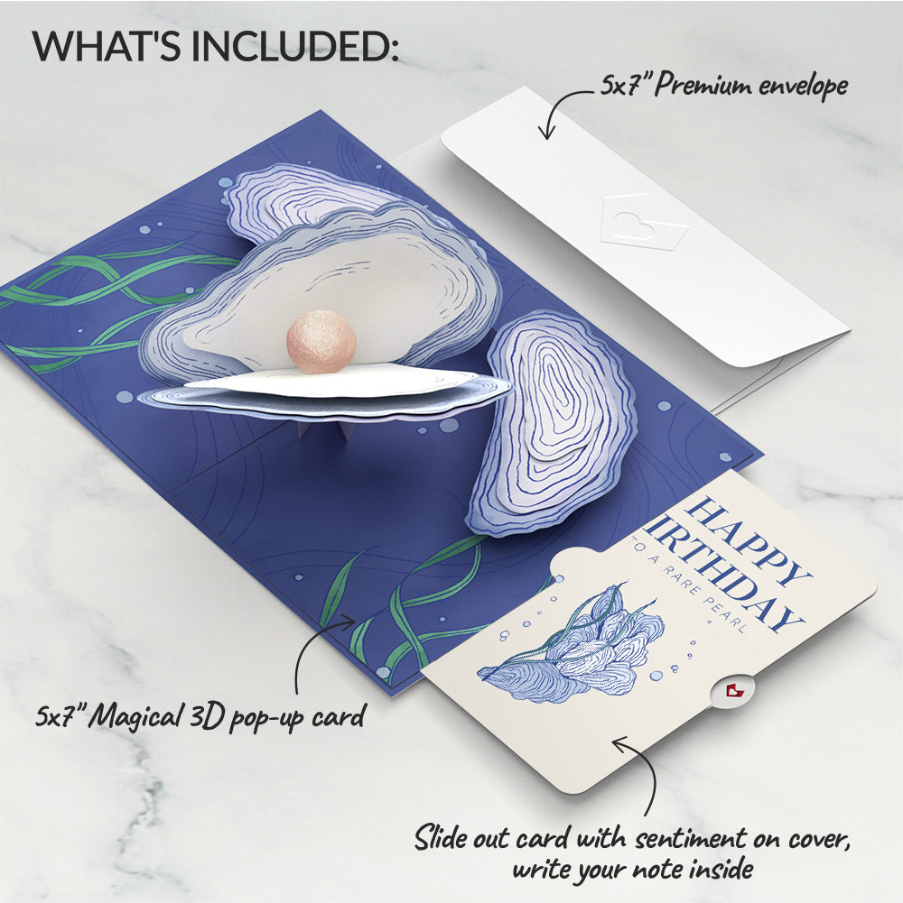 Coastal Oysters Birthday Pop-Up Card and Sentiment Set