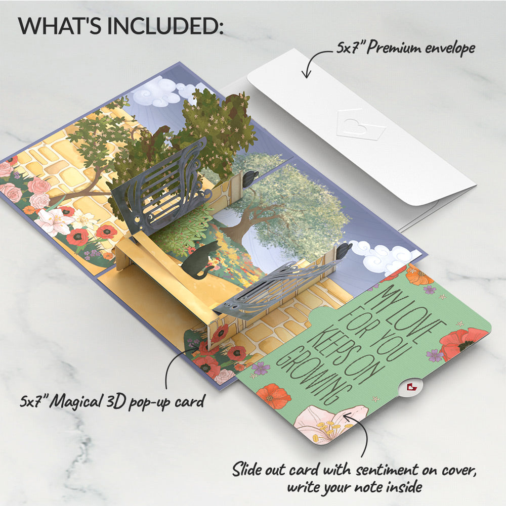 Through the Garden Gate Love Pop-Up Card and Sentiment Set