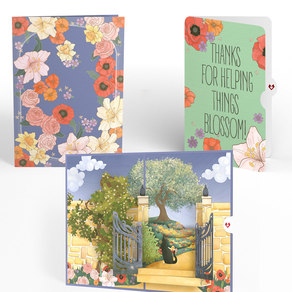 Through the Garden Gate Thank You Pop-Up Card and Sentiment Set