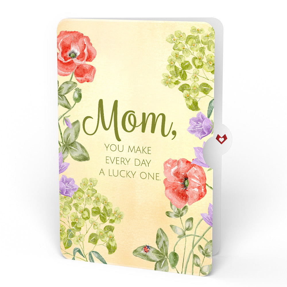 Lovely Ladybug Glitter Bouquet and Sentiment Set for Mom