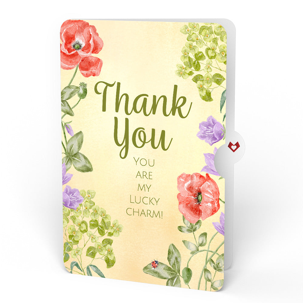 Lovely Ladybug Thank You Glitter Bouquet and Sentiment Set