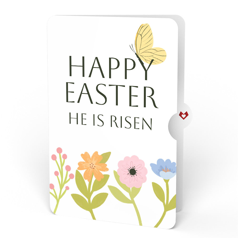 Happy Easter Bunny Amid the Blossoms Pop-Up Card and Spring Blossom Butterfly He Is Risen Sentiment Set